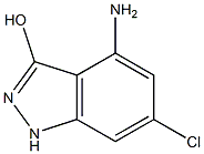 4-AMINO-6-CHLORO-3-HYDROXYINDAZOLE,,结构式