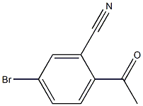 2-ACETYL-5-BROMOBENZONITRILE,,结构式