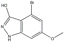 4-BROMO-6-METHOXY-3-HYDROXYINDAZOLE Struktur