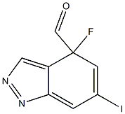 4-FLUORO-6-IODO-4-INDAZOLECARBOXYALDEHYDE Struktur