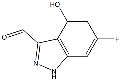 6-FLUORO-4-HYDROXYINDAZOLE-3-CARBOXYALDEHYDE Structure