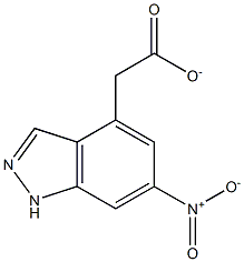 6-NITROINDAZOLE 4-METHYL CARBOXYLATE,,结构式