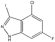 3-IODO-4-CHLORO-6-FLUOROINDAZOLE Structure