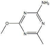 2-AMINO-6-METHOXY-4-METHYL-1,3,5-TRIAZINE 结构式