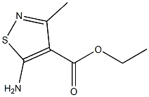 5-Amino-3-methyl-isothiazole-4-carboxylate ethyl ester 结构式