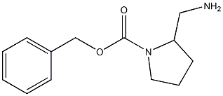 benzyl 2-(aminomethyl)pyrrolidine-1-carboxylate Struktur