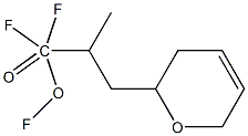 1,1,1-Trifluoro-2-(Dihydropyranylmethyl)Propionic Acid 化学構造式