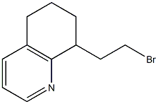 8-(2-Bromoethyl)-5,6,7,8-Tetrahydroquinoline 化学構造式