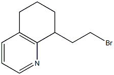 8-(2-Bromoethyl)-5,6,7,8-Tetrahydroquinoline 结构式