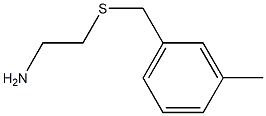 2-[(3-METHYLBENZYL)SULFANYL]ETHYLAMINE,,结构式