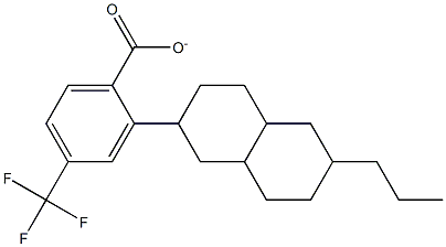 6-PROPYL-DECAHYDRONAPHTHALEN-2-YL4-(TRIFLUOROMETHYL)BENZOATE 结构式