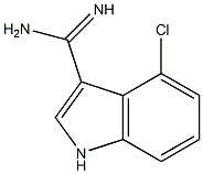 4-CHLORO-1H-INDOLE-3-CARBOXAMIDINE Structure