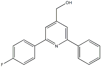 (2-(4-fluorophenyl)-6-phenylpyridin-4-yl)methanol Struktur