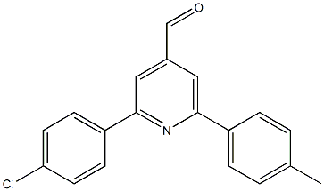 2-(4-chlorophenyl)-6-p-tolylpyridine-4-carbaldehyde 结构式