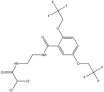 N-[2-[[2,2-dichloroacetyl]amino]ethyl]-2,5-bis[2,2,2-trifluoroethoxy]benzenecarboyjimide|