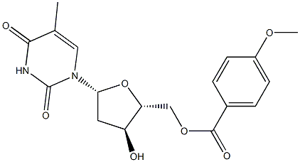 5'-O-Anisoylthymidine Structure