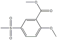 2-METHOXY-5-METHYLSULFONYL METHYL BENZOATE Struktur
