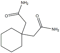 CYCLOHEXANE-1,1-DIACETIC ACID NONOAMIDE 化学構造式