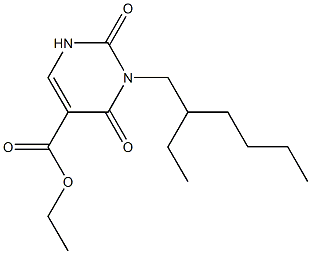 3-(2-ETHYLHEXYL)-5-CARBETHOXYURACIL Structure