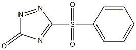 5-PHENYLSULFONYL-1,2,4-TRIAZOL-3-ONE Struktur