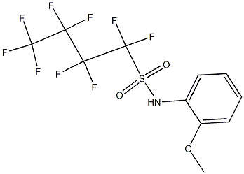 N-(2-METHOXYPHENYL)PERFLUOROBUTANESULFONAMIDE Structure