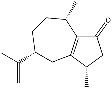(3S,5R,8S)-3,8-dimethyl-5-prop-1-en-2-yl-3,4,5,6,7,8-hexahydro-2H-azulen-1-one Struktur