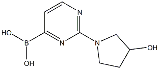 2-(3-HYDROXYPYRROLIDIN-1-YL)PYRIMIDINE-4-BORONIC ACID 结构式