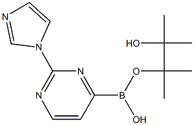 2-(IMIDAZOL-1-YL)PYRIMIDINE-4-BORONIC ACID PINACOL ESTER 结构式