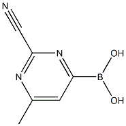 2-CYANO-6-METHYLPYRIMIDINE-4-BORONIC ACID 化学構造式