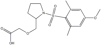  ({1-[(4-METHOXY-2,6-DIMETHYLPHENYL)SULFONYL]PYRROLIDIN-2-YL}METHOXY)ACETIC ACID