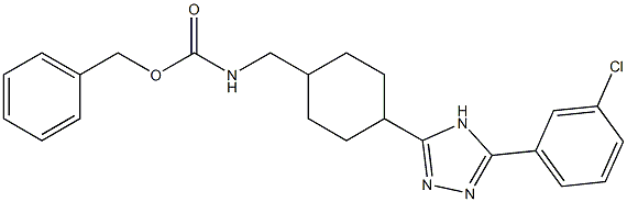  {4-[5-(3-CHLORO-PHENYL)-4H-[1,2,4]TRIAZOL-3-YL]-CYCLOHEXYLMETHYL}-CARBAMIC ACID BENZYL ESTER