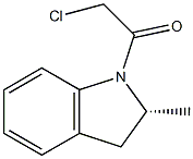 1-(CHLOROACETYL)-2-(R)-METHYLINDOLINE Struktur
