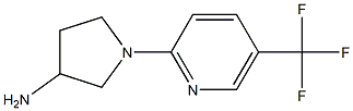 1-[5-(TRIFLUOROMETHYL)PYRIDIN-2-YL]PYRROLIDIN-3-AMINE Structure