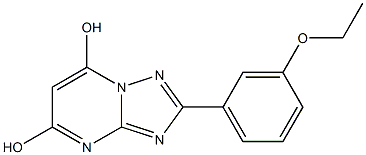 2-(3-ETHOXYPHENYL)[1,2,4]TRIAZOLO[1,5-A]PYRIMIDINE-5,7-DIOL Struktur
