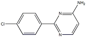 2-(4-CHLOROPHENYL)-4-AMINOPYRIMIDINE Structure