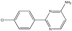 2-(4-CHLOROPHENYL)-4-AMINOPYRIMIDINE,,结构式