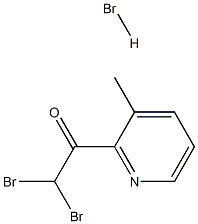 2,2-DIBROMO-1-(3-METHYLPYRIDIN-2-YL)ETHANONE HYDROBROMIDE 结构式