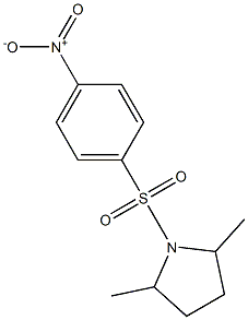 2,5-DIMETHYL-1-[(4-NITROPHENYL)SULFONYL]PYRROLIDINE Structure