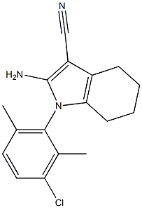 2-AMINO-1-(3-CHLORO-2,6-DIMETHYLPHENYL)-4,5,6,7-TETRAHYDRO-1H-INDOLE-3-CARBONITRILE