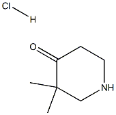3,3-DIMETHYLPIPERIDIN-4-ONE HYDROCHLORIDE Struktur