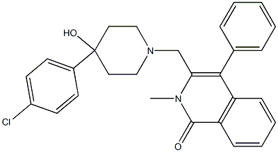 3-[4-(4-CHLORO-PHENYL)-4-HYDROXY-PIPERIDIN-1-YLMETHYL]-2-METHYL-4-PHENYL-2H-ISOQUINOLIN-1-ONE Structure