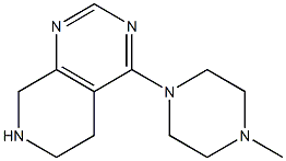 4-(4-METHYLPIPERAZIN-1-YL)-5,6,7,8-TETRAHYDROPYRIDO[3,4-D]PYRIMIDNE,,结构式