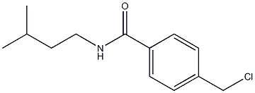 4-(CHLOROMETHYL)-N-(3-METHYLBUTYL)BENZAMIDE 化学構造式