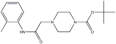 4-(O-TOLYLCARBAMOYL-METHYL)-PIPERAZINE-1-CARBOXYLIC ACID TERT-BUTYL ESTER 结构式