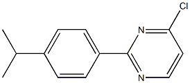 4-CHLORO-2-(4-ISOPROPYLPHENYL)PYRIMIDINE Structure