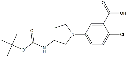 5-(3-TERT-BUTOXYCARBONYLAMINO-PYRROLIDIN-1-YL)-2-CHLORO-BENZOIC ACID