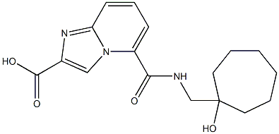 5-[(1-HYDROXY-CYCLOHEPTYLMETHYL)-CARBAMOYL]-IMIDAZO[1,2-A]PYRIDINE-2-CARBOXYLIC ACID,,结构式