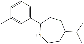 5-ISOPROPYL-2-(3-METHYLPHENYL)AZEPANE,,结构式