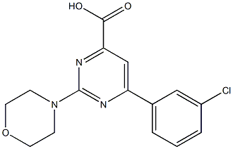 6-(3-CHLOROPHENYL)-2-MORPHOLIN-4-YLPYRIMIDINE-4-CARBOXYLIC ACID