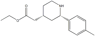 ETHYL CIS-[2-(4-METHYLPHENYL)PIPERIDIN-4-YL]ACETATE